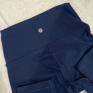 Lululemon Wunder Under Leggings Navy Blue